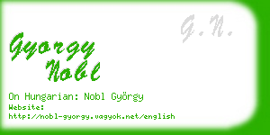 gyorgy nobl business card